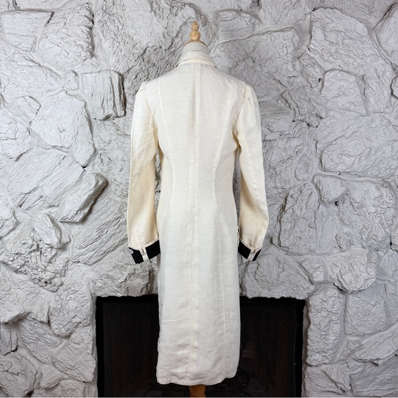 Ralph Lauren Blue Label Linen Duster Jacket French White | 6 - Picture 5 of 6